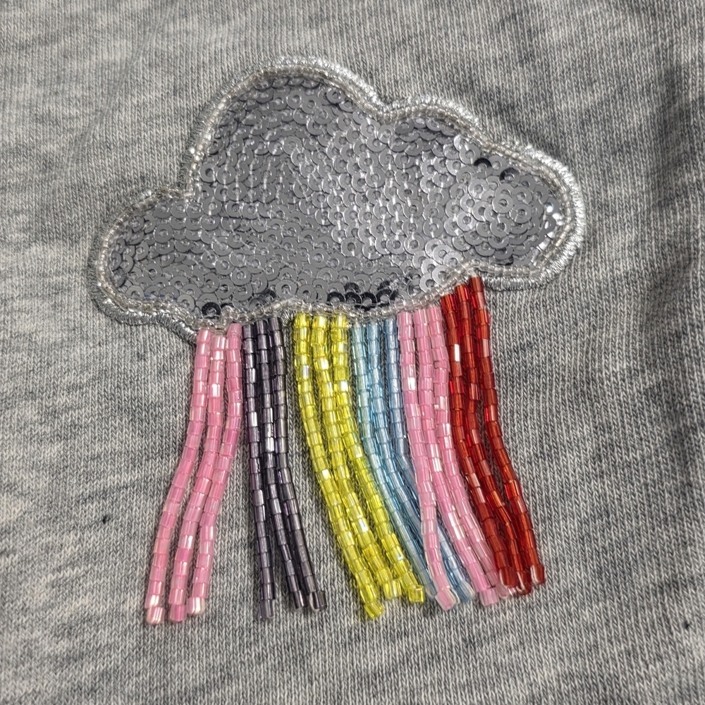 Kate Spade Rain Or Shine Gray Sweatshirt Size XS - Picture 3 of 5